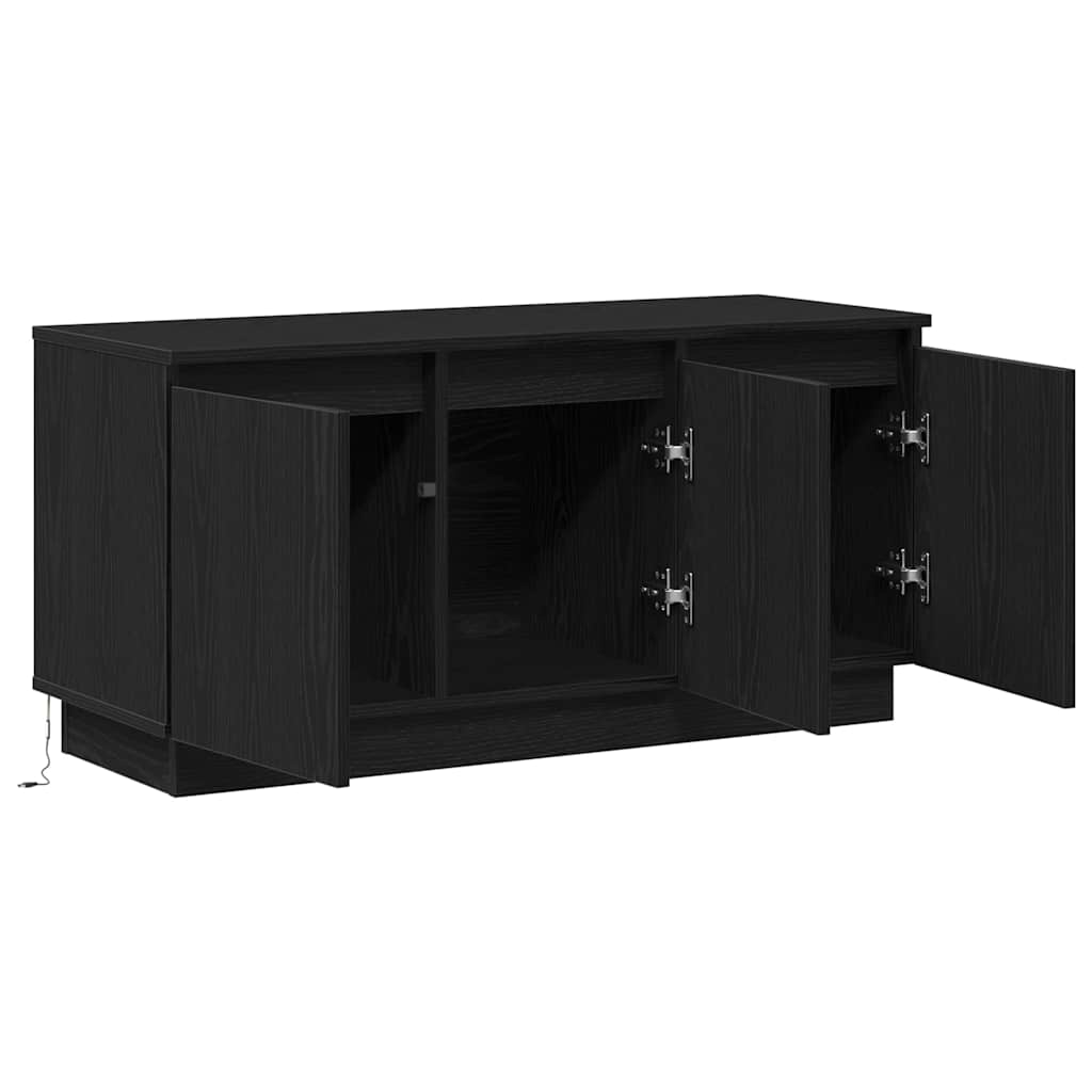 Meuble TV Chêne noir 100 x 38 x 49 cm Bois d'ingénierie