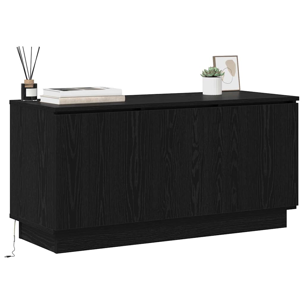 Meuble TV Chêne noir 100 x 38 x 49 cm Bois d'ingénierie
