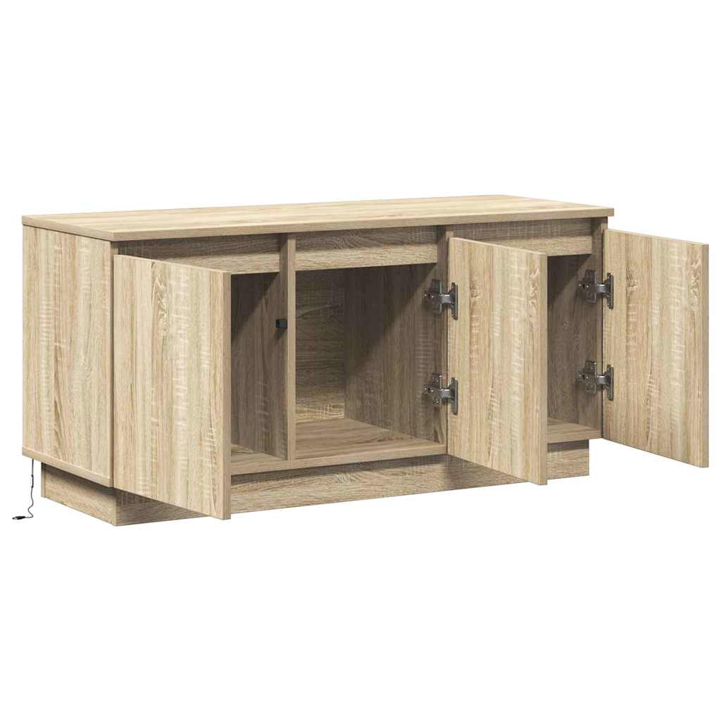 Meuble TV avec LED Chêne sonoma 100 x 38 x 49 cm - XIOS