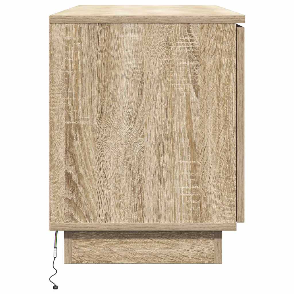 Meuble TV avec LED Chêne sonoma 100 x 38 x 49 cm - XIOS