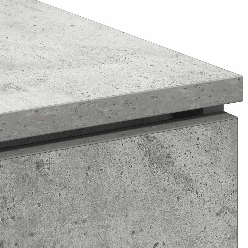 Meuble TV Gris béton 100 x 38 x 49 cm Bois d'ingénierie