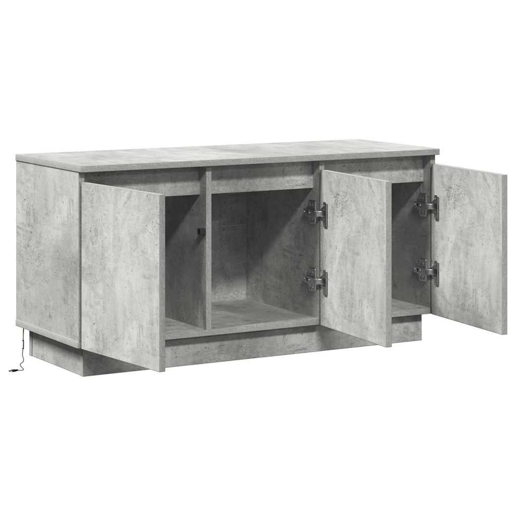 Meuble TV Gris béton 100 x 38 x 49 cm Bois d'ingénierie