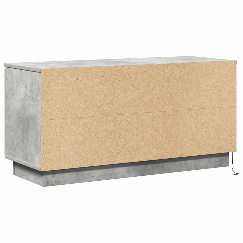 Meuble TV Gris béton 100 x 38 x 49 cm Bois d'ingénierie