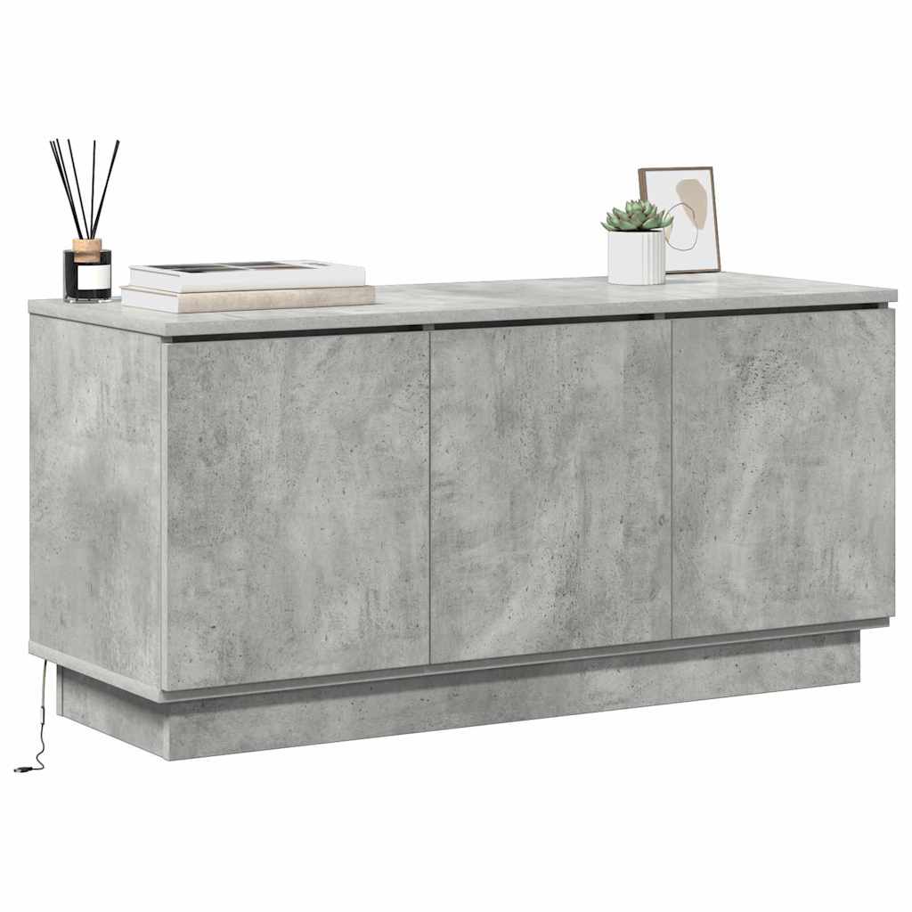Meuble TV Gris béton 100 x 38 x 49 cm Bois d'ingénierie