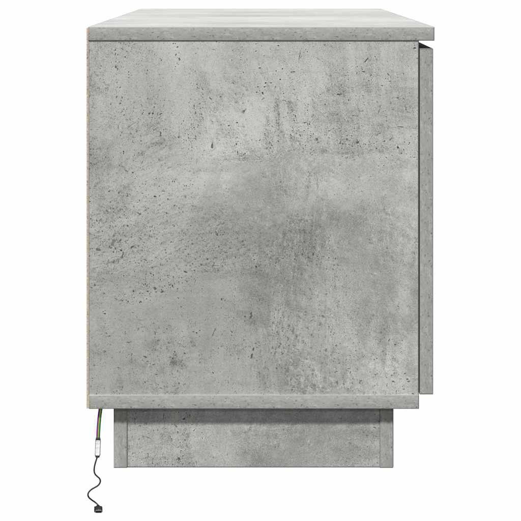 Meuble TV Gris béton 100 x 38 x 49 cm Bois d'ingénierie