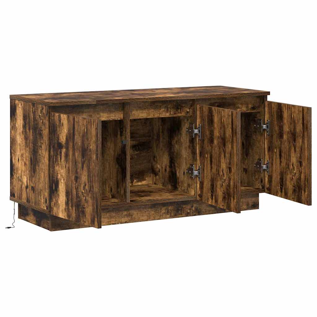 Meuble TV avec LED Chêne fumé 100 x 38 x 49 cm - XIOS