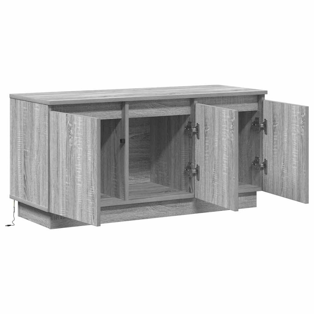 Meuble TV avec LED Sonoma gris 100 x 38 x 49 cm - XIOS