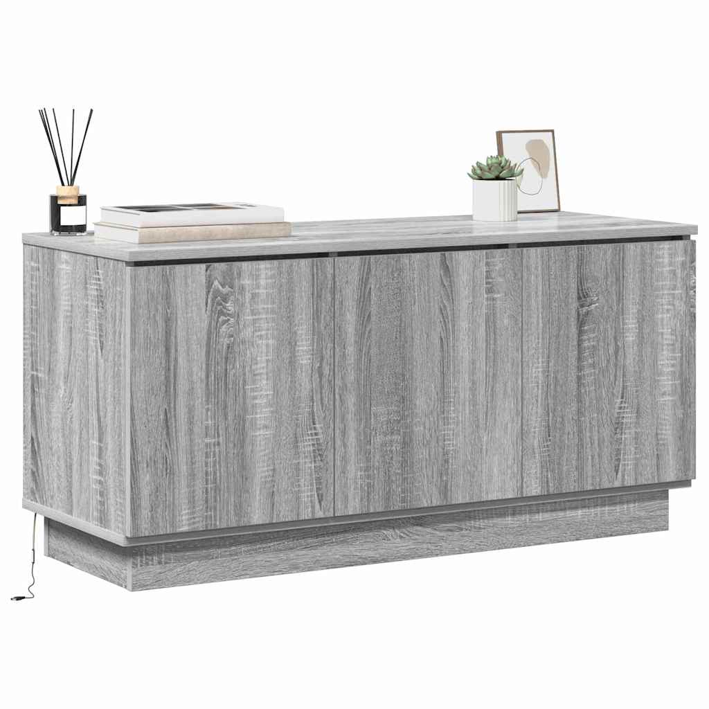 Meuble TV avec LED Sonoma gris 100 x 38 x 49 cm - XIOS