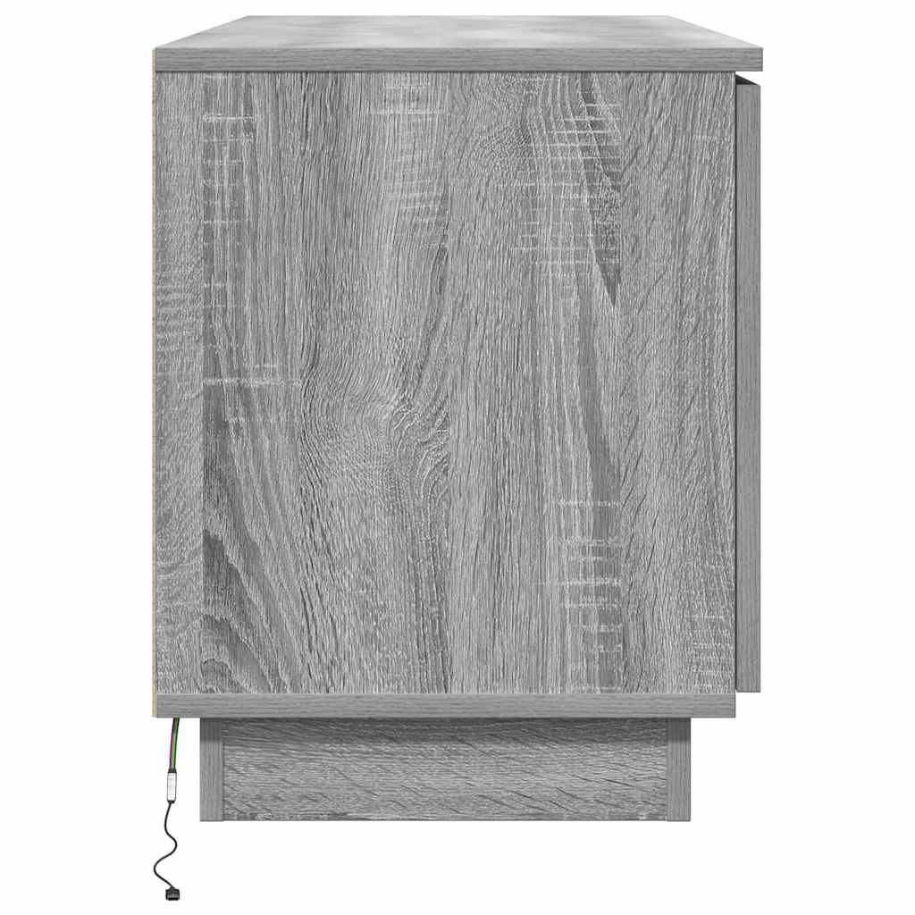 Meuble TV avec LED Sonoma gris 100 x 38 x 49 cm - XIOS