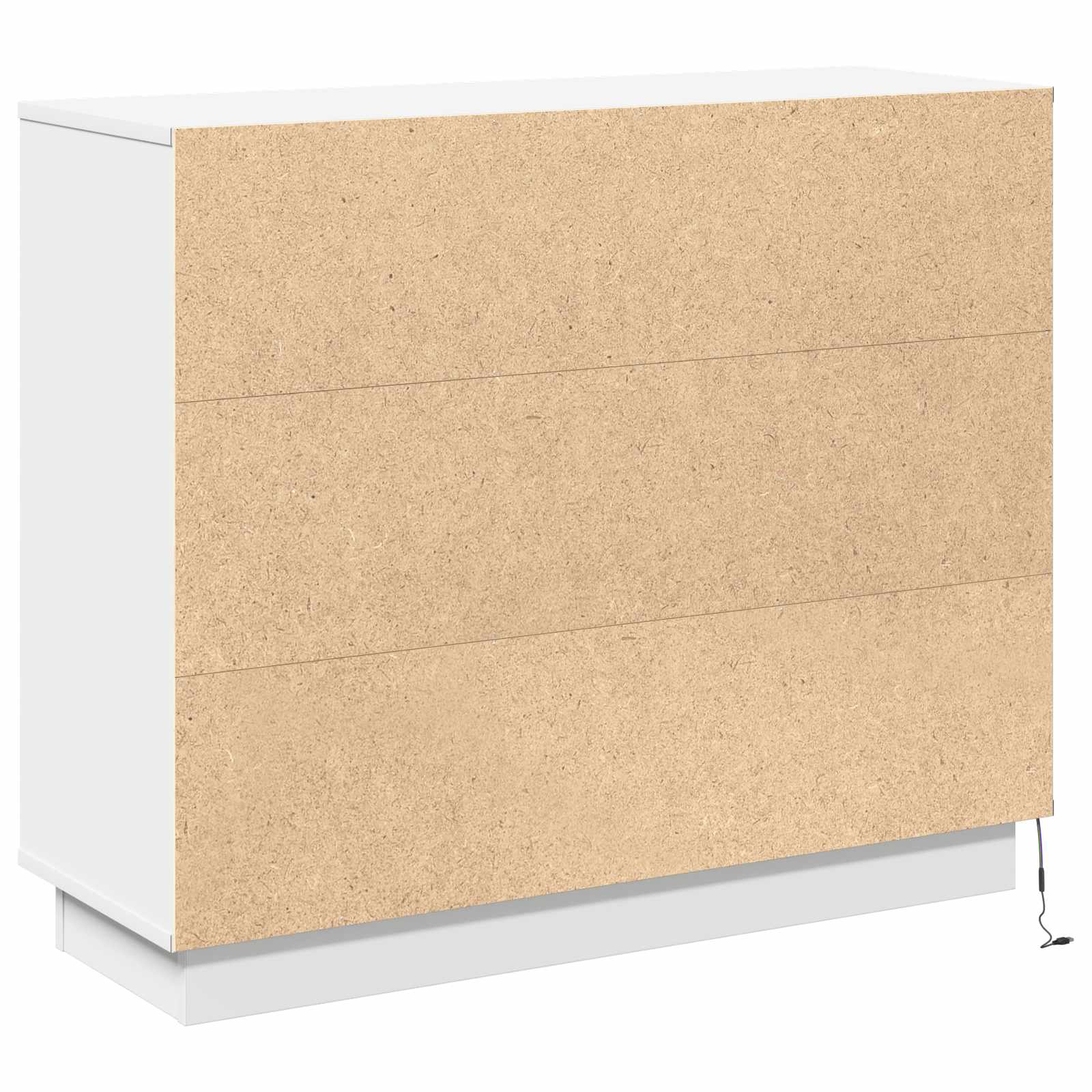 Buffet LED Blanc 90 x 32 x 75 cm Bois d'ingénierie