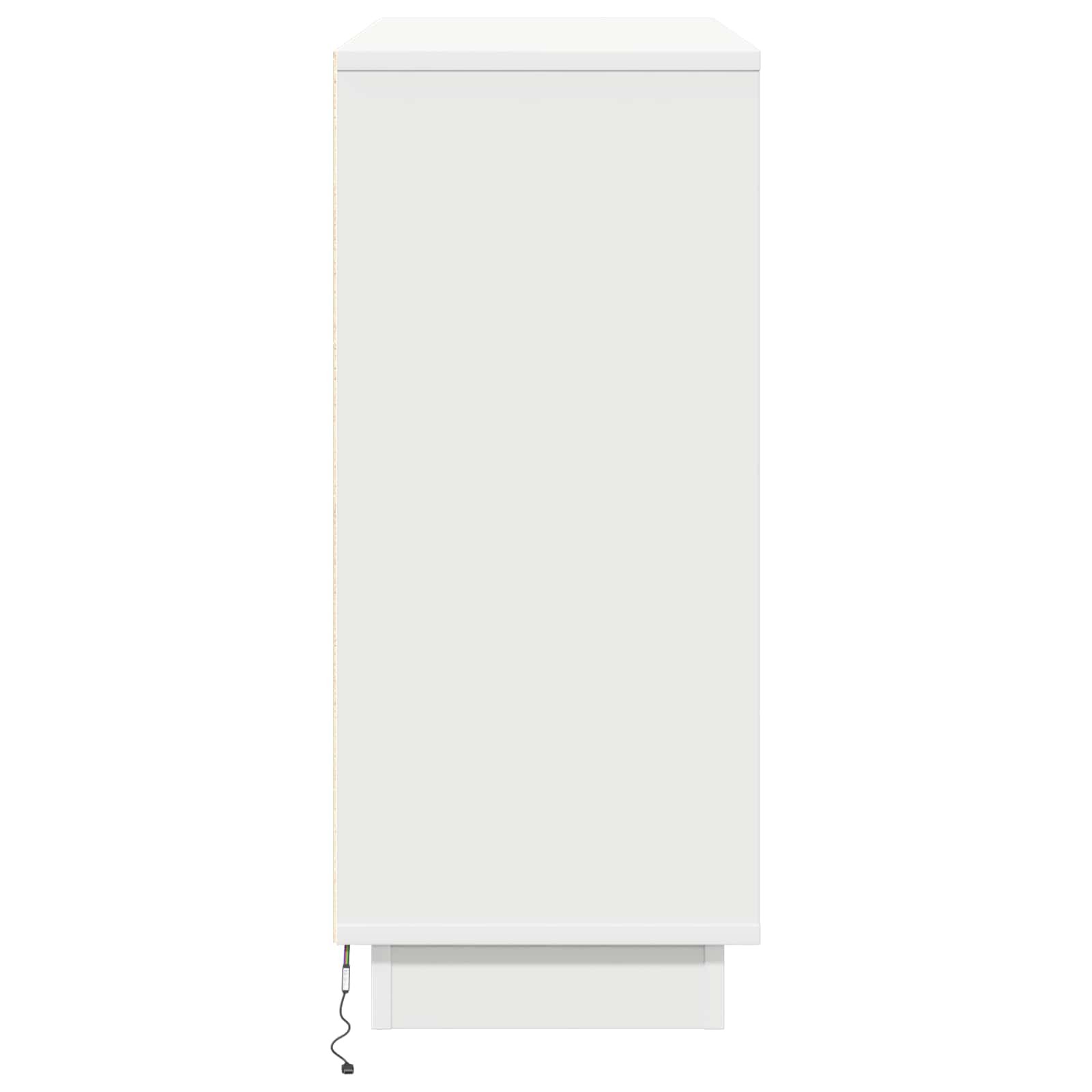 Buffet LED Blanc 90 x 32 x 75 cm Bois d'ingénierie