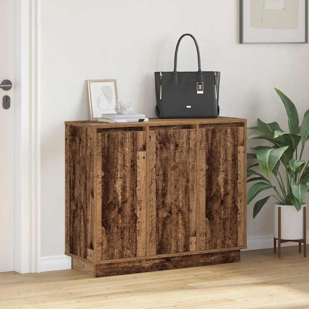 Buffet LED Bois ancien 90 x 32 x 75 cm Bois d'ingénierie - XIOS