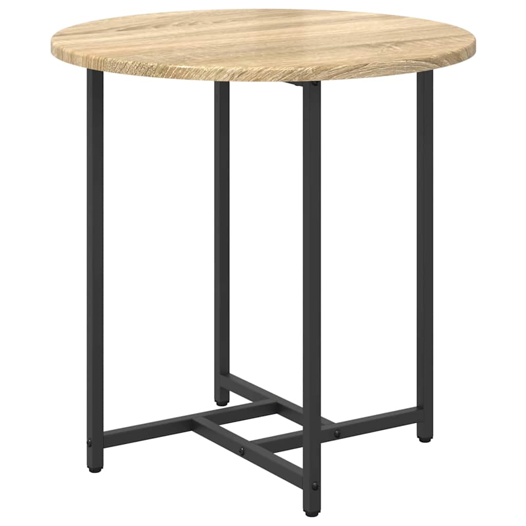 Ensemble de tables d'appoint 2 pcs Chêne Sonoma et noir - XIOS
