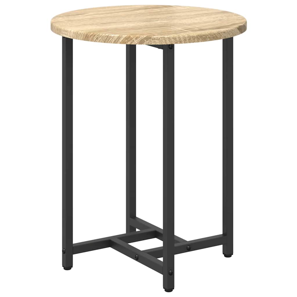 Ensemble de tables d'appoint 2 pcs Chêne Sonoma et noir - XIOS