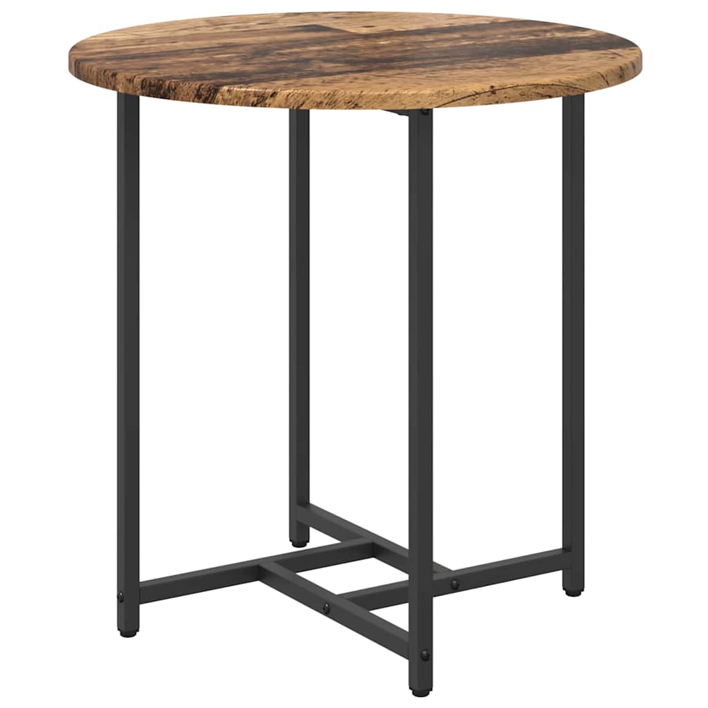 Ensemble de tables d'appoint 2 pcs Bois ancien et noir - XIOS