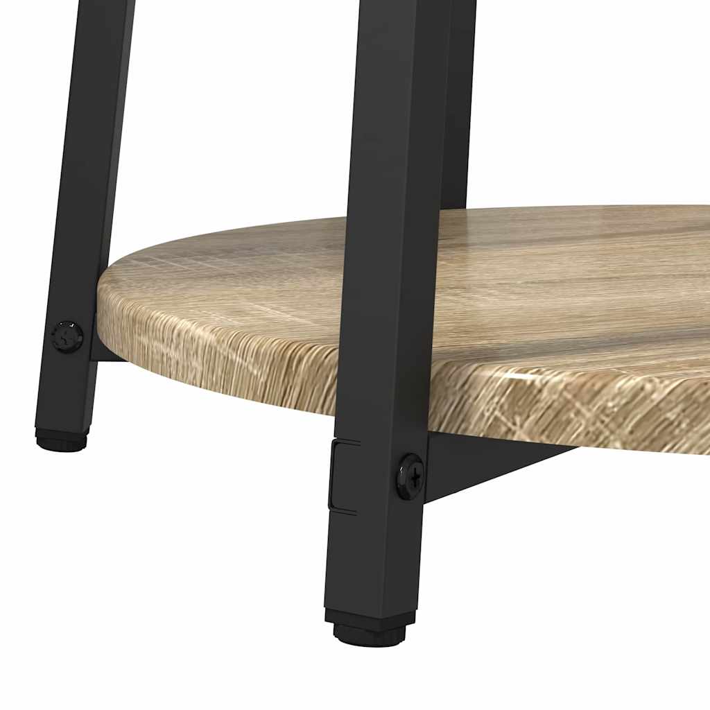 Ensemble de tables d'appoint 2 pcs Chêne Sonoma et noir - XIOS