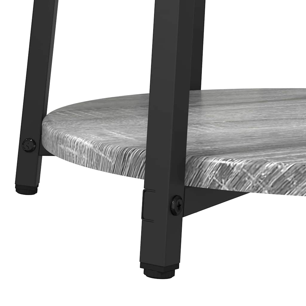 Ensemble de tables d'appoint 2 pcs Gris sonoma et Noir - XIOS