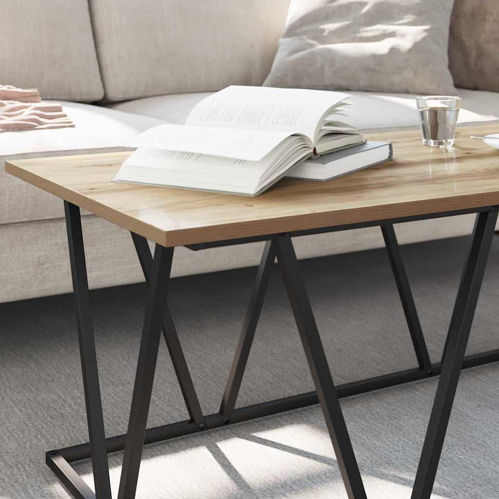 Table basse chêne artisanal 100 x 50 x 40 cm - XIOS