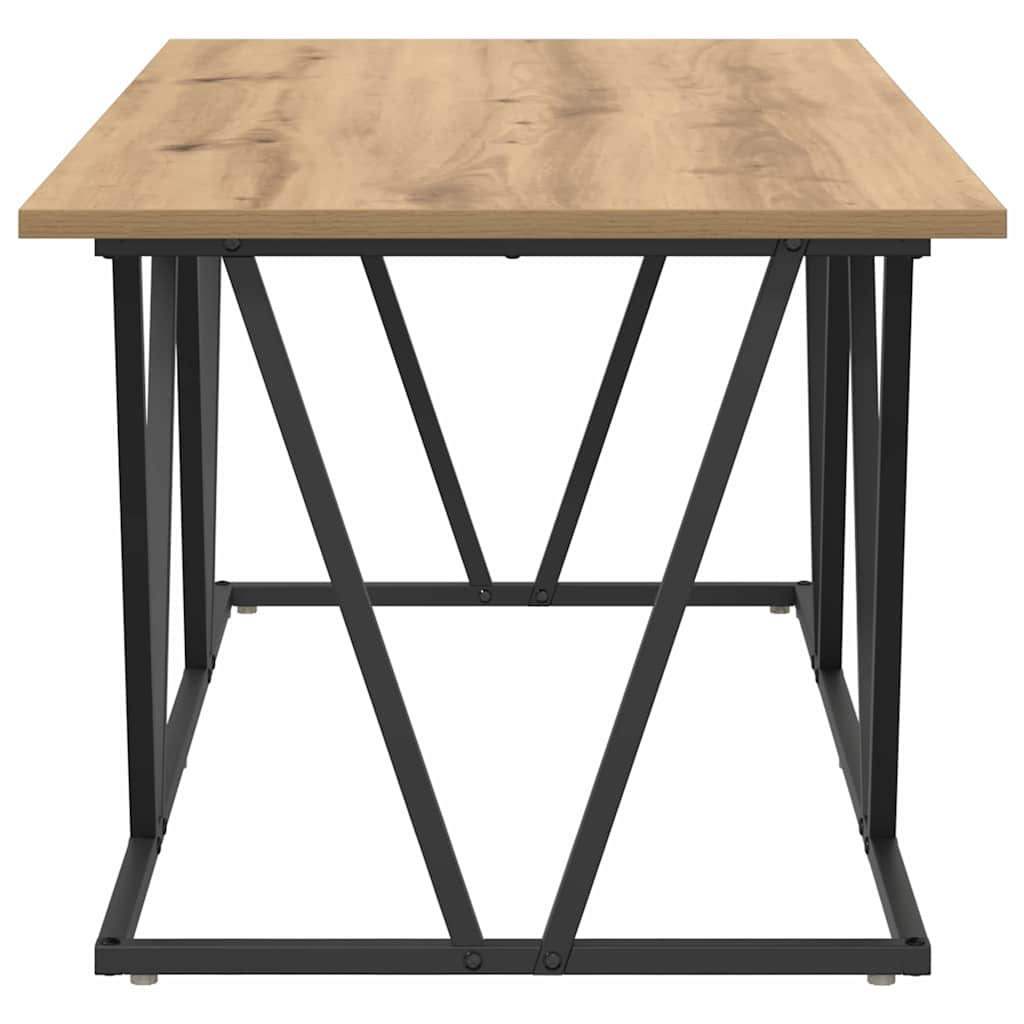 Table basse chêne artisanal 100 x 50 x 40 cm - XIOS