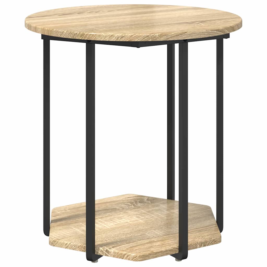 Ensemble de tables d'appoint 2 pcs Chêne Sonoma et noir - XIOS