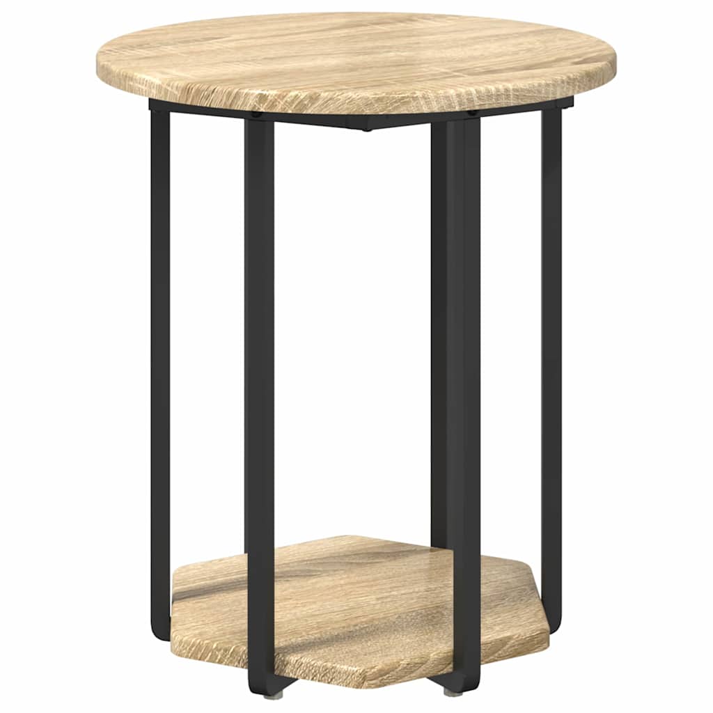 Ensemble de tables d'appoint 2 pcs Chêne Sonoma et noir - XIOS