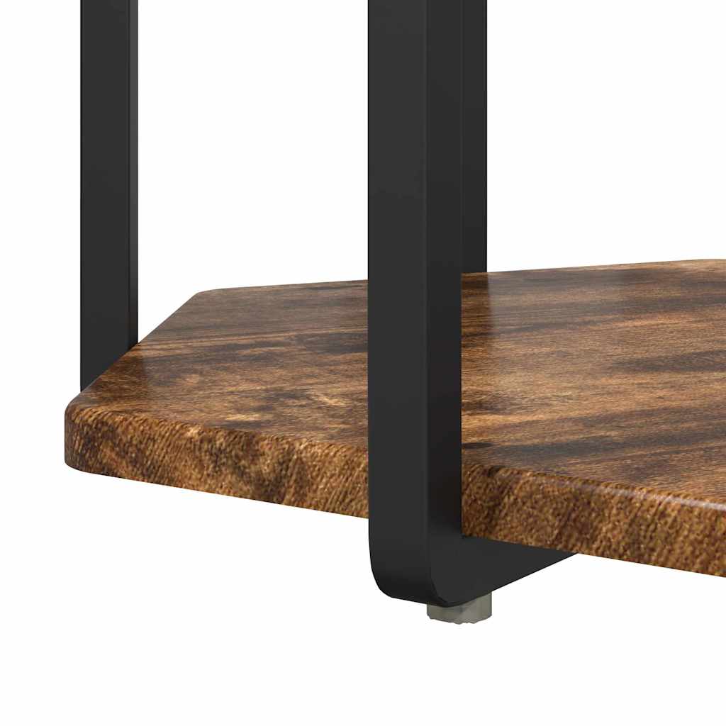 Ensemble de tables d'appoint 2 pcs Chêne fumé et noir - XIOS