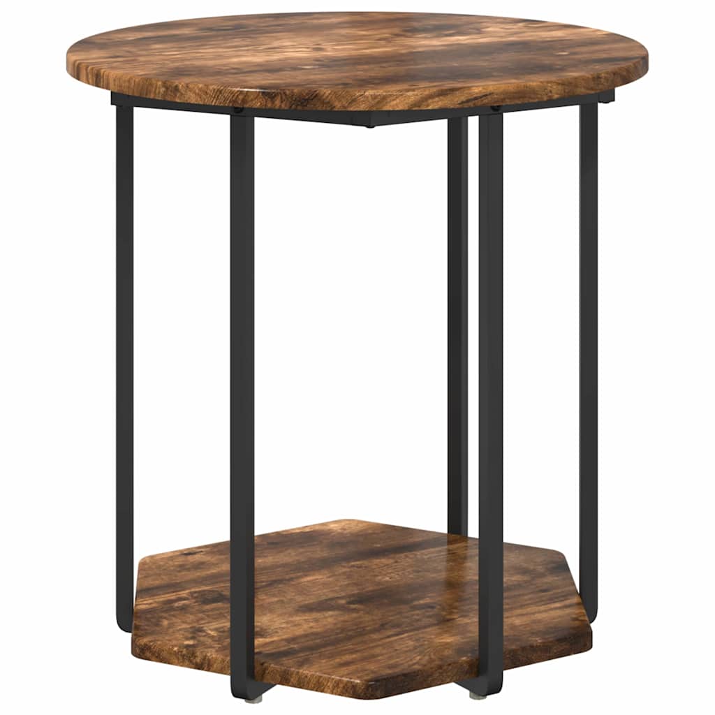 Ensemble de tables d'appoint 2 pcs Chêne fumé et noir - XIOS