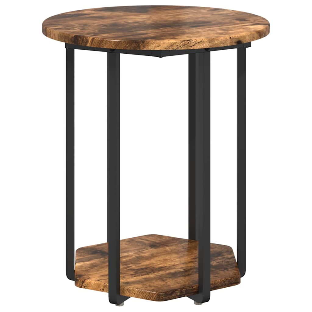 Ensemble de tables d'appoint 2 pcs Chêne fumé et noir - XIOS
