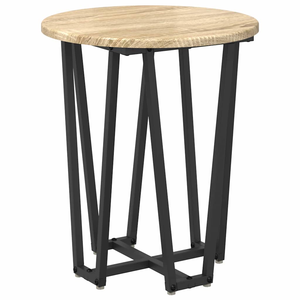 Ensemble de tables d'appoint 2 pcs Chêne Sonoma et noir - XIOS