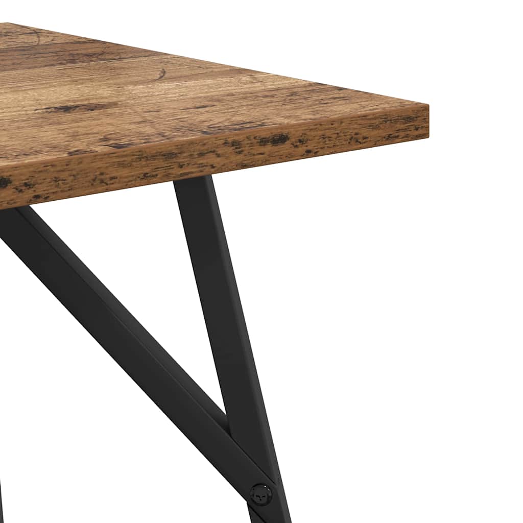 Ensemble de tables d'appoint 2 pcs Bois ancien et noir - XIOS