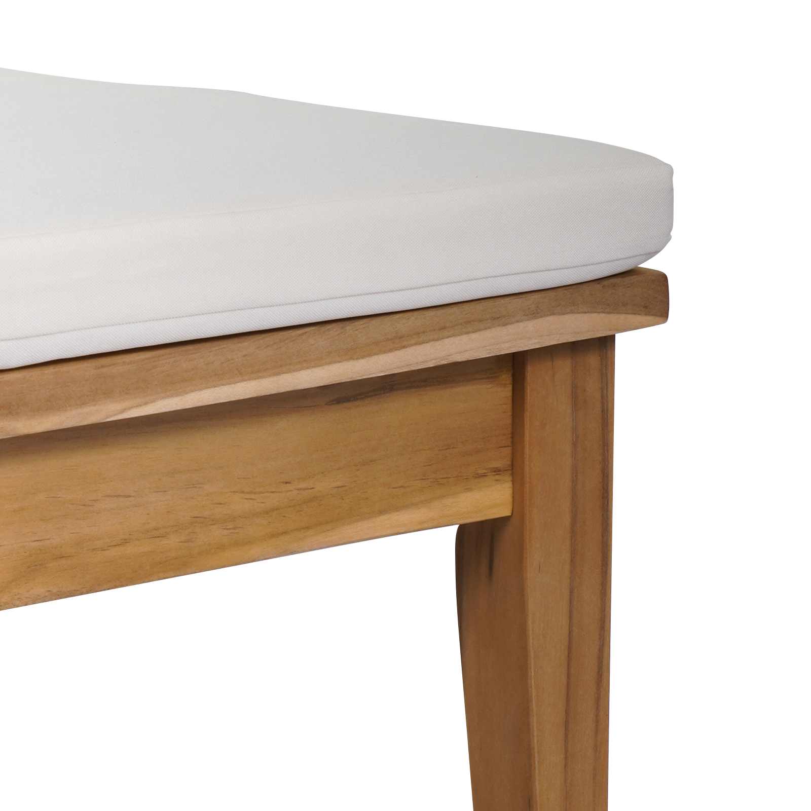 Ensemble banc et table de jardin 2 pcs Crème et marron - XIOS