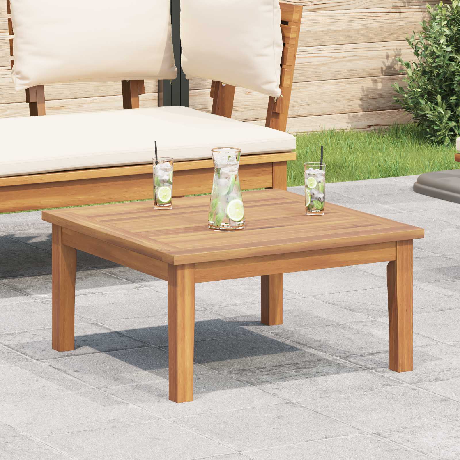 Table de Jardin Marron Bois de teck massif - XIOS