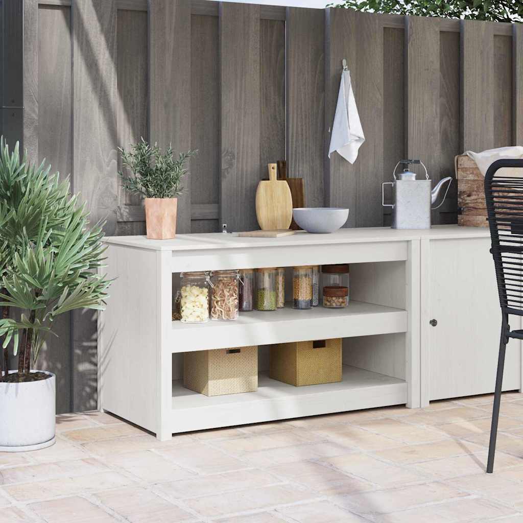 Armoire de cuisine MEPPEL Blanc 106 x 55 x 64 cm Pin massif - XIOS