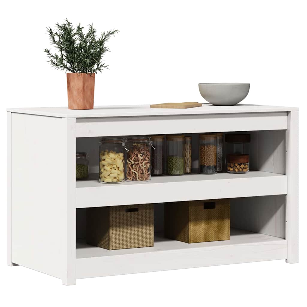 Armoire de cuisine MEPPEL Blanc 106 x 55 x 64 cm Pin massif - XIOS
