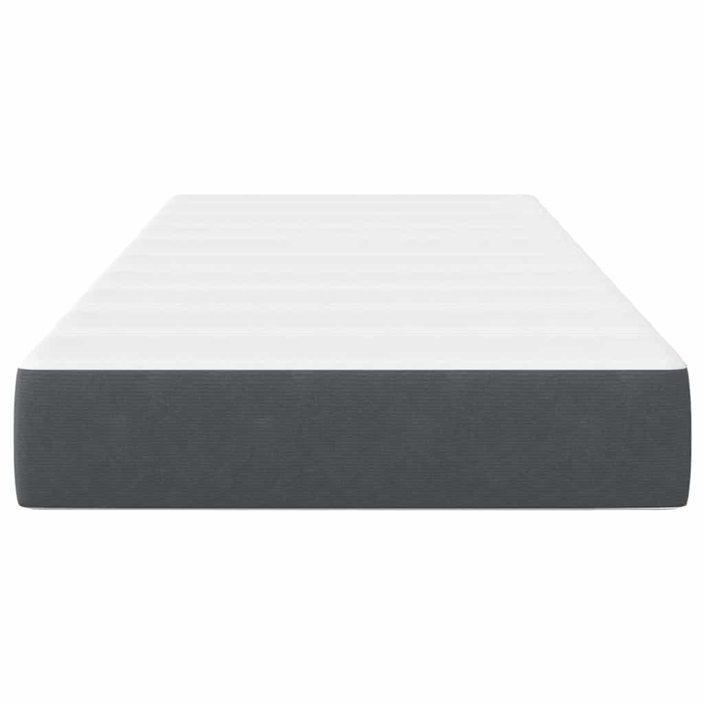 Matelas de Lit avec matelas Gris 80 x 200 cm tissu - XIOS