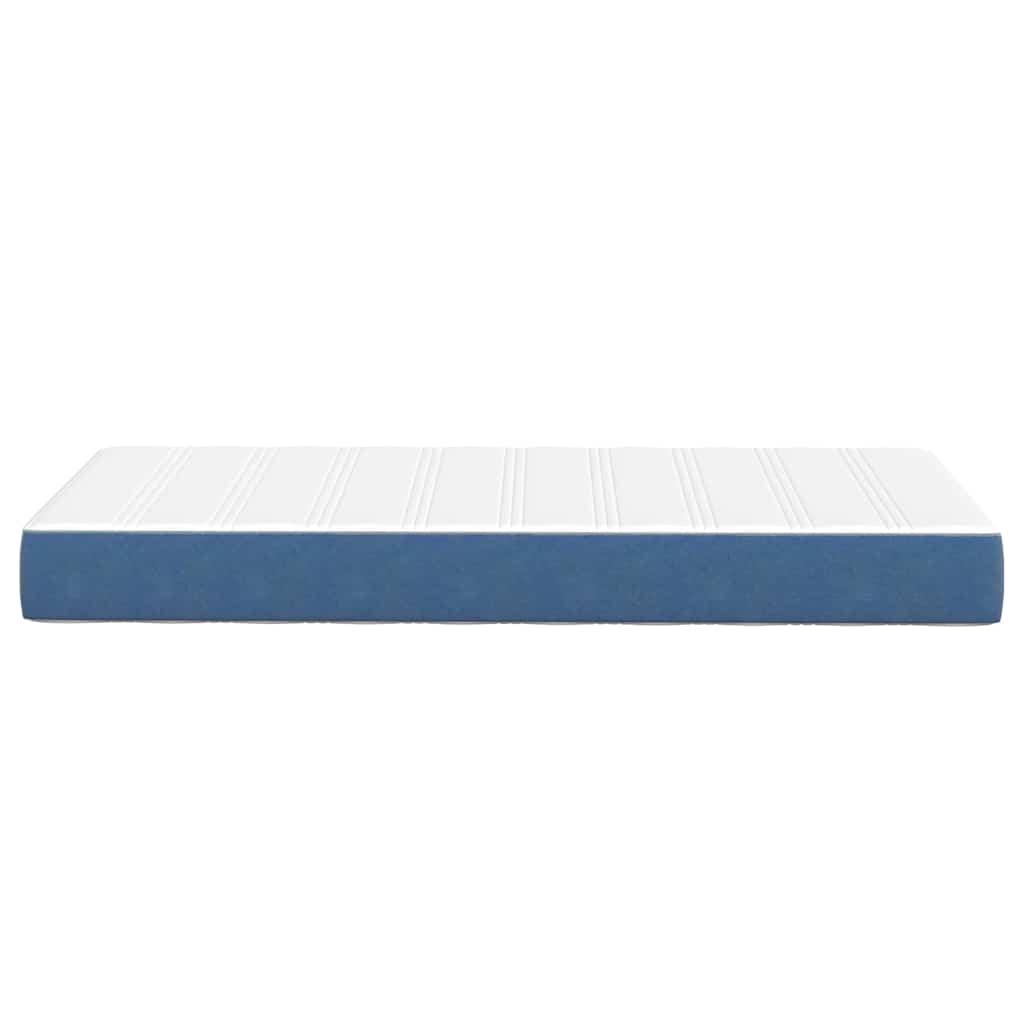Matelas de Lit avec matelas Bleu 100 x 200 cm tissu - XIOS