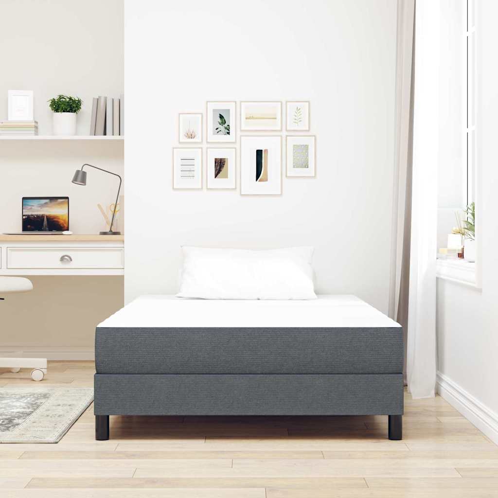 Matelas de Lit avec matelas Gris 120 x 190 cm tissu - XIOS
