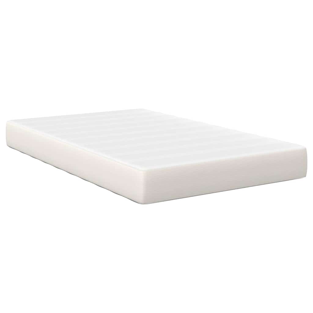 Matelas de Lit avec matelas Crème 120 x 190 cm tissu - XIOS