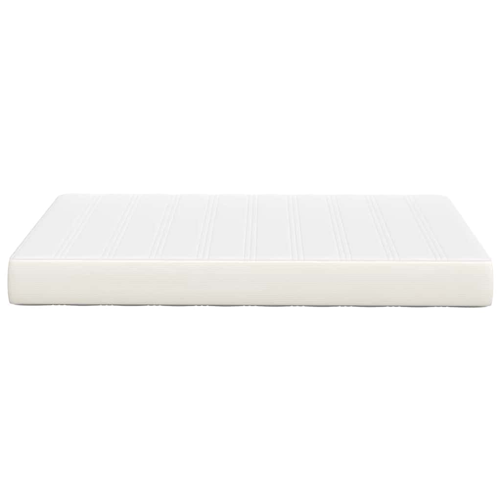 Matelas de Lit avec matelas Crème 120 x 190 cm tissu - XIOS