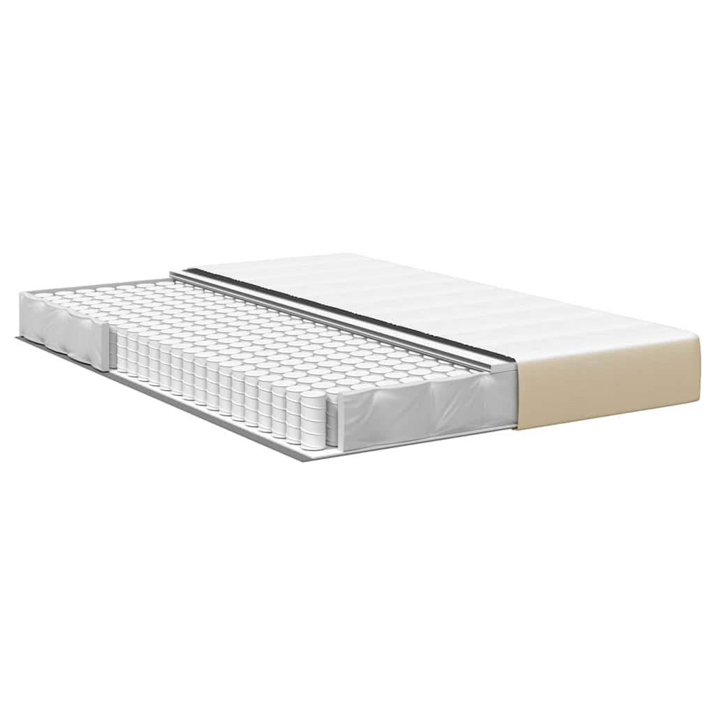 Matelas de Lit avec matelas Vert 140 x 190 cm tissu - XIOS