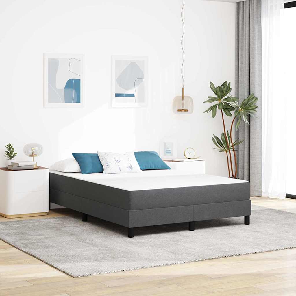 Matelas de Lit avec matelas Gris 160 x 200 cm tissu - XIOS