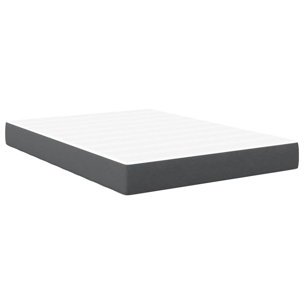 Matelas de Lit avec matelas Gris 160 x 200 cm tissu - XIOS