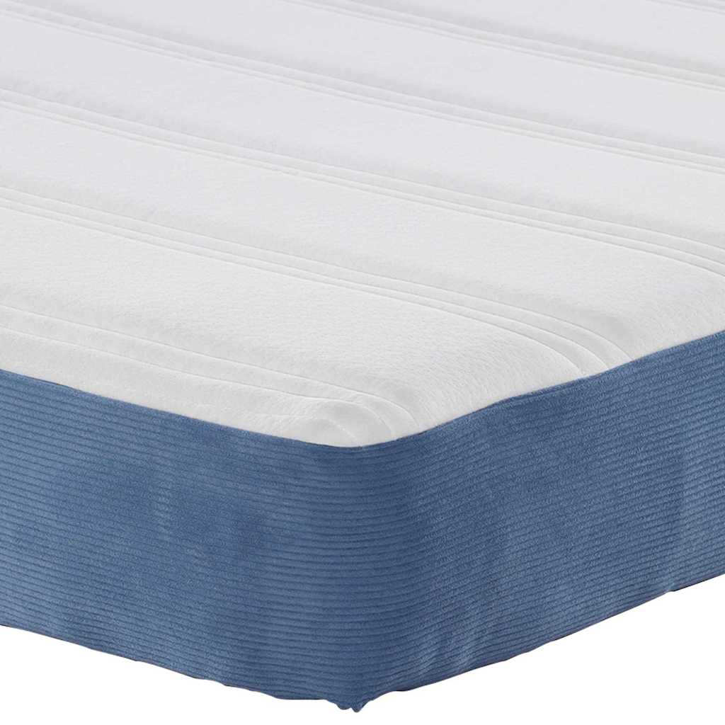 Matelas de Lit avec matelas Bleu 160 x 200 cm tissu - XIOS