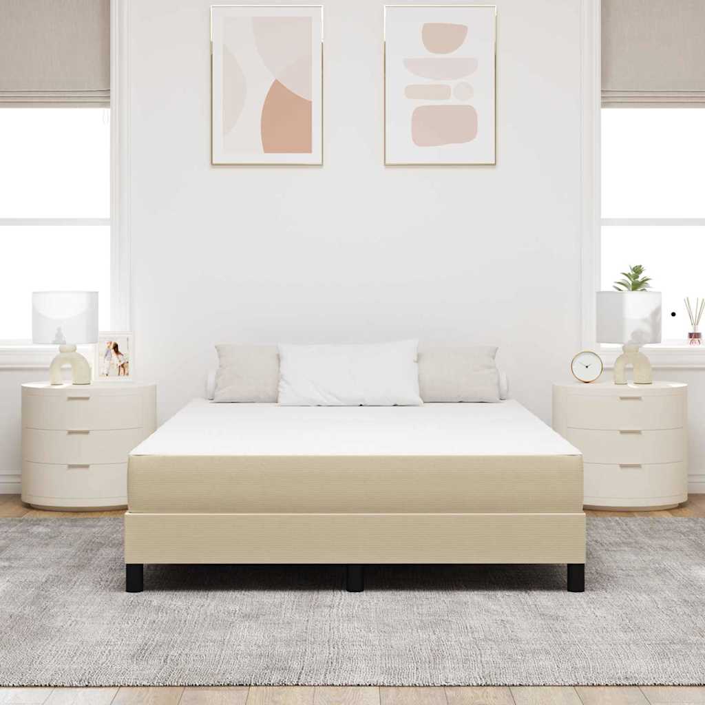 Matelas de Lit avec matelas Vert 160 x 200 cm tissu - XIOS