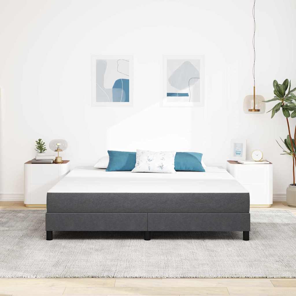 Matelas de Lit avec matelas Gris 180 x 200 cm tissu - XIOS