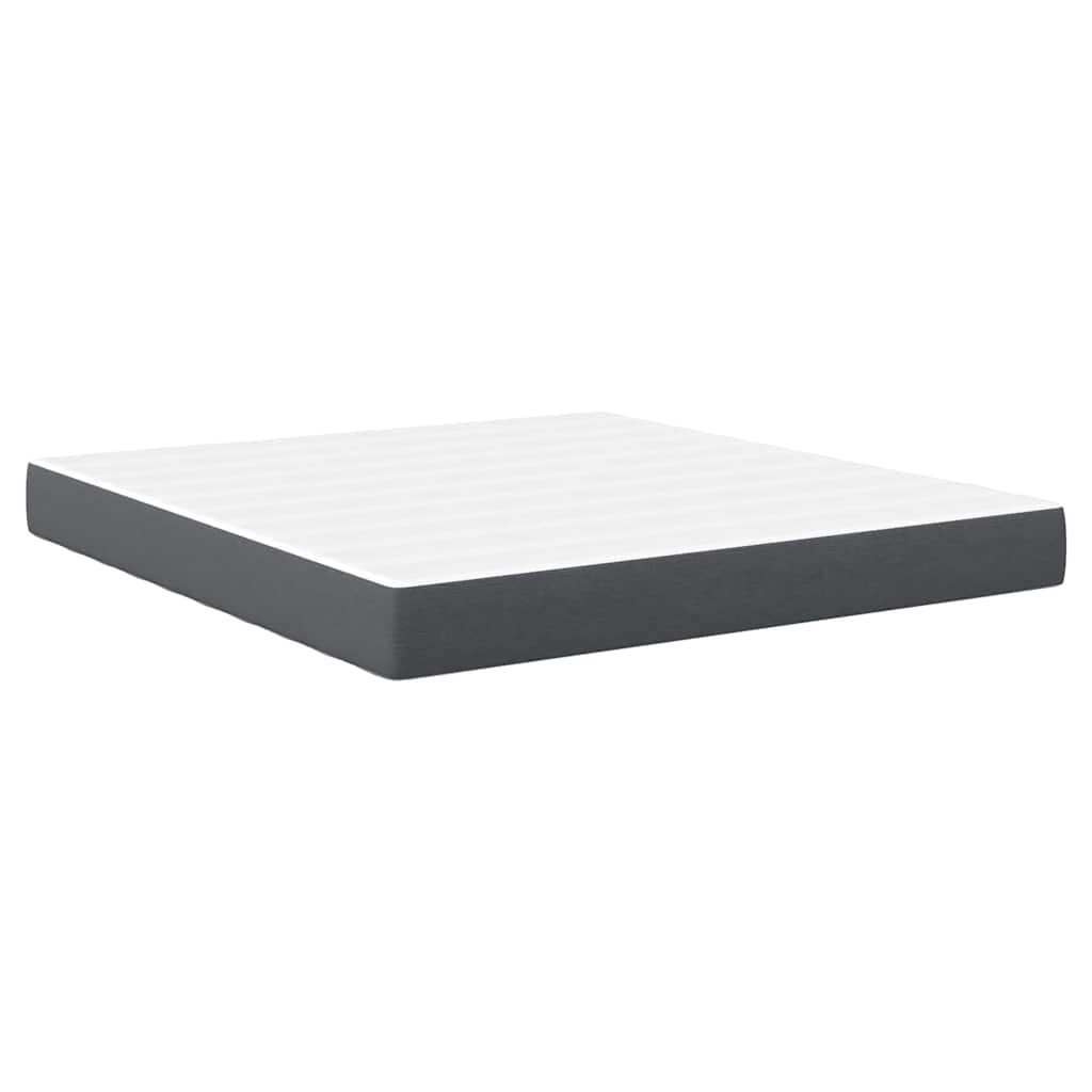 Matelas de Lit avec matelas Gris 180 x 200 cm tissu - XIOS