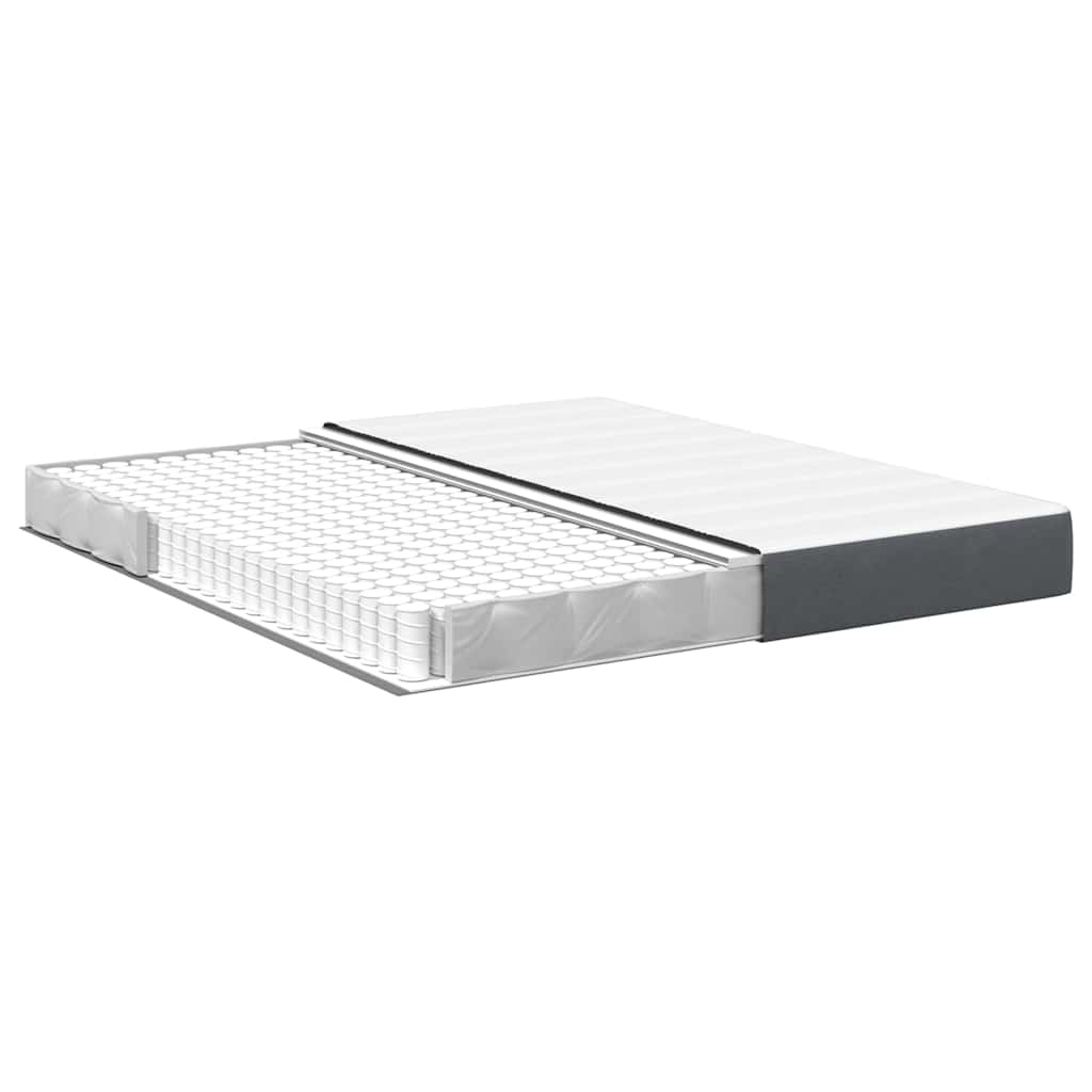 Matelas de Lit avec matelas Gris 180 x 200 cm tissu - XIOS