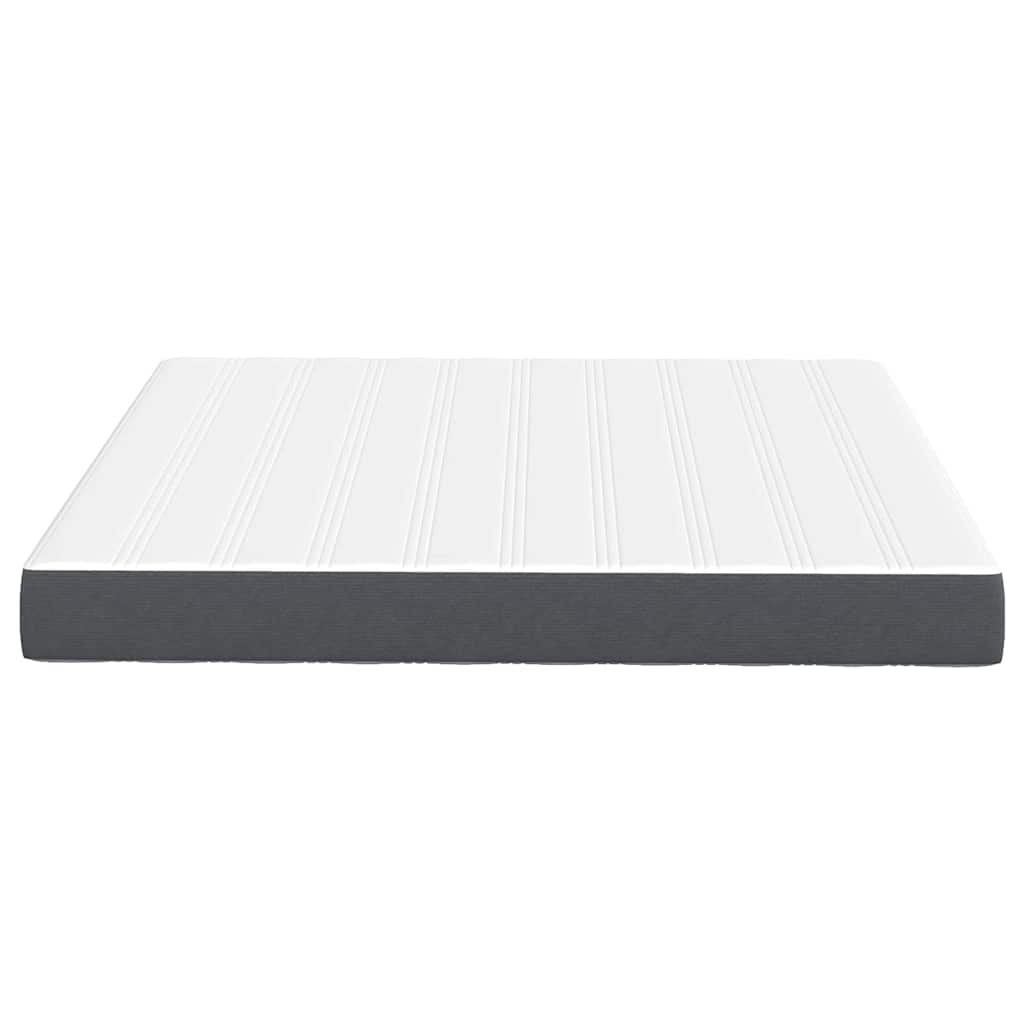 Matelas de Lit avec matelas Gris 180 x 200 cm tissu - XIOS
