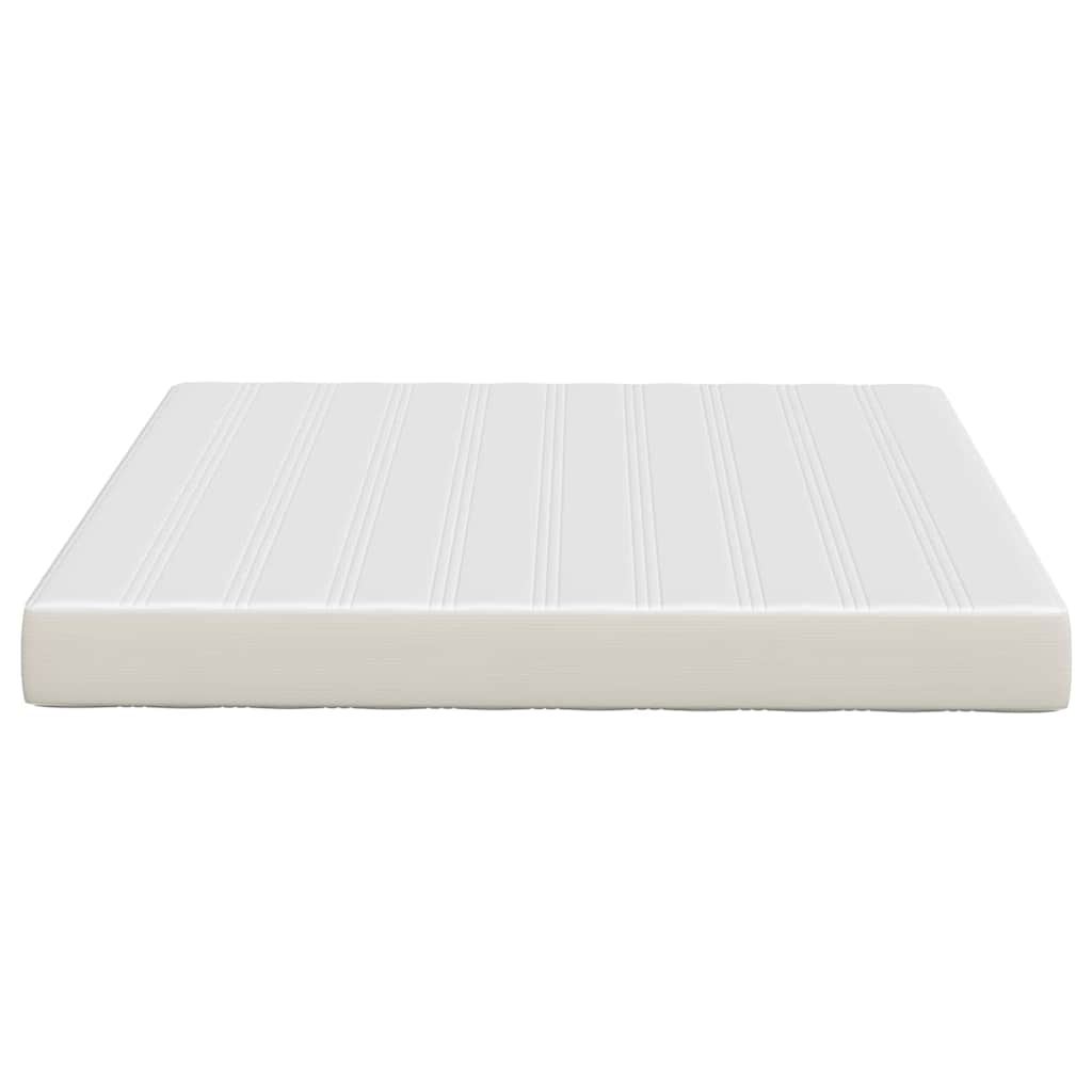 Matelas de Lit avec matelas Crème 180 x 200 cm tissu - XIOS