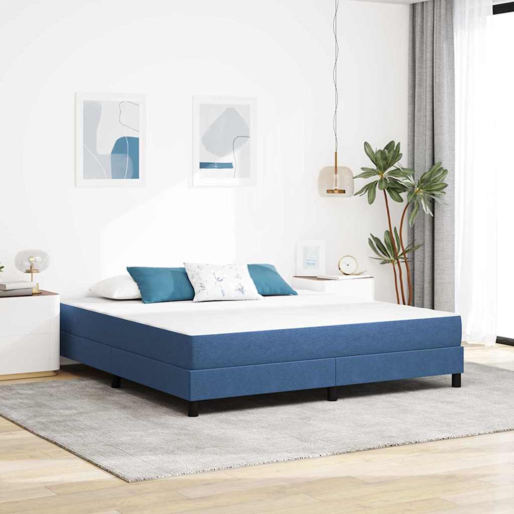Matelas de Lit avec matelas Bleu 180 x 200 cm tissu - XIOS